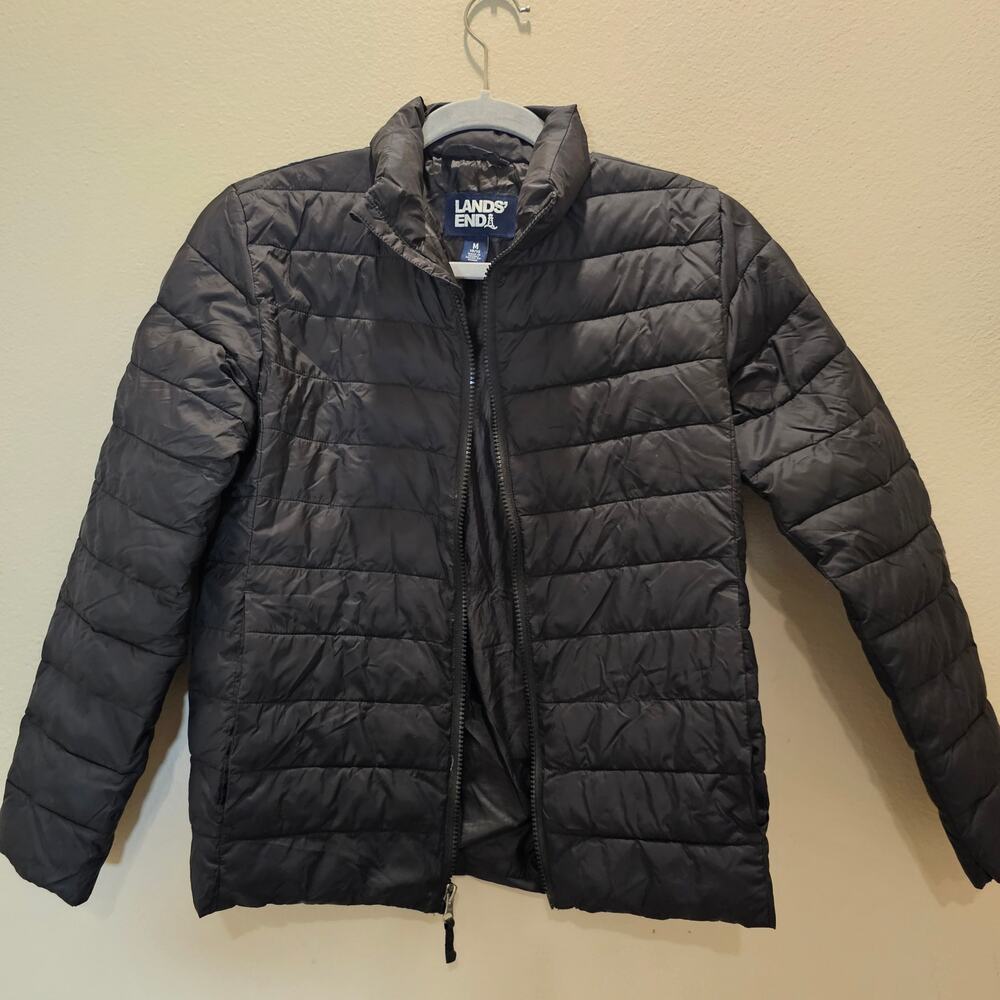 Lands End Boys/Girls/Kids Packable Puffer Jacket Size Medium
